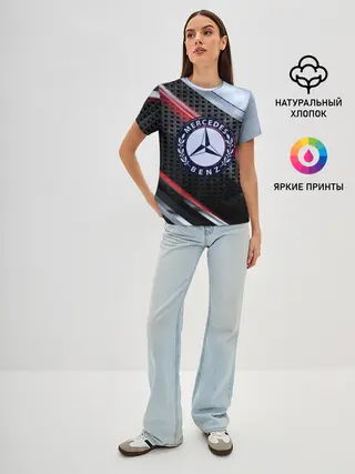 Женская базовая футболка / MERCEDES high speed collection