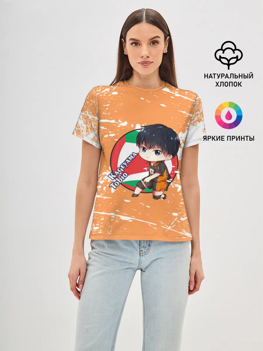 Женская базовая футболка / Kageyama tobio | Haikyu