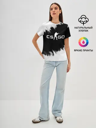 Женская базовая футболка / CS:GO BW