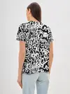 Женская базовая футболка / Graffiti white on black