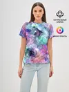 Женская базовая футболка / Color splashes