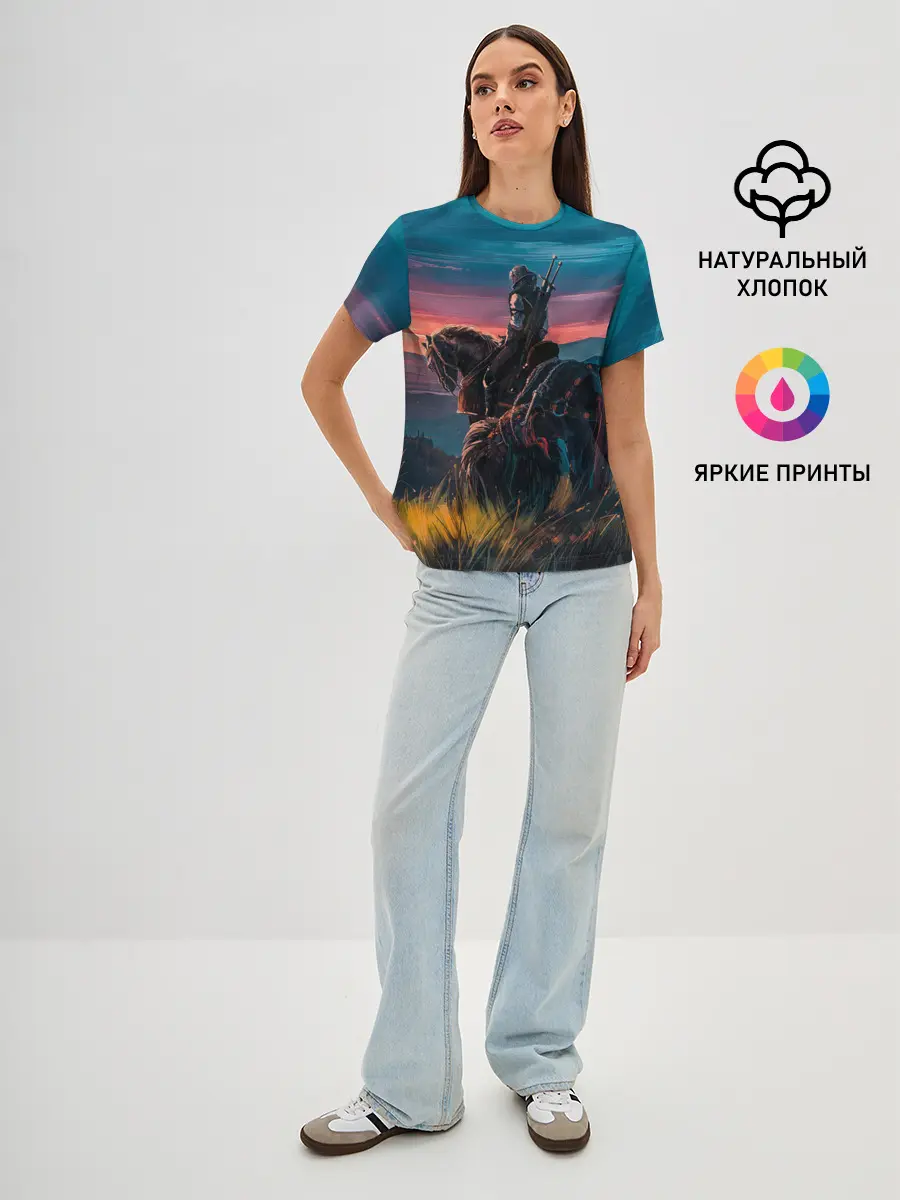 Женская базовая футболка / The Witcher