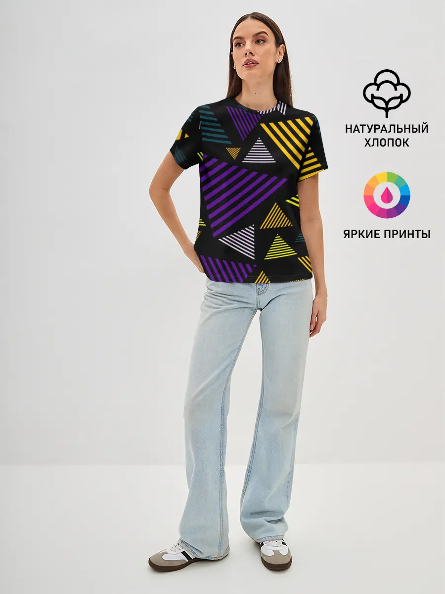 Женская базовая футболка / ГЕОМЕТРИЯ