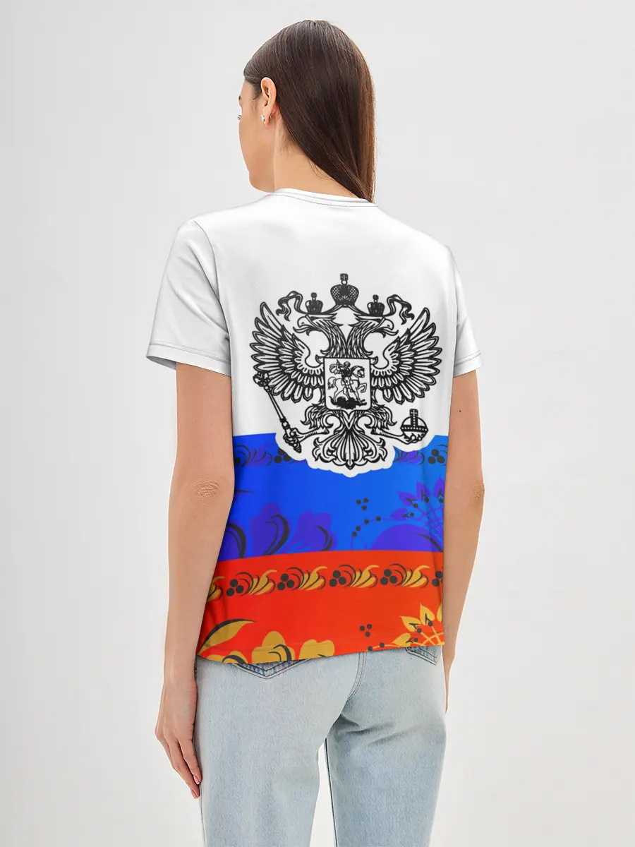 Женская базовая футболка / Russia 3
