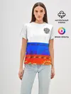 Женская базовая футболка / Russia 3