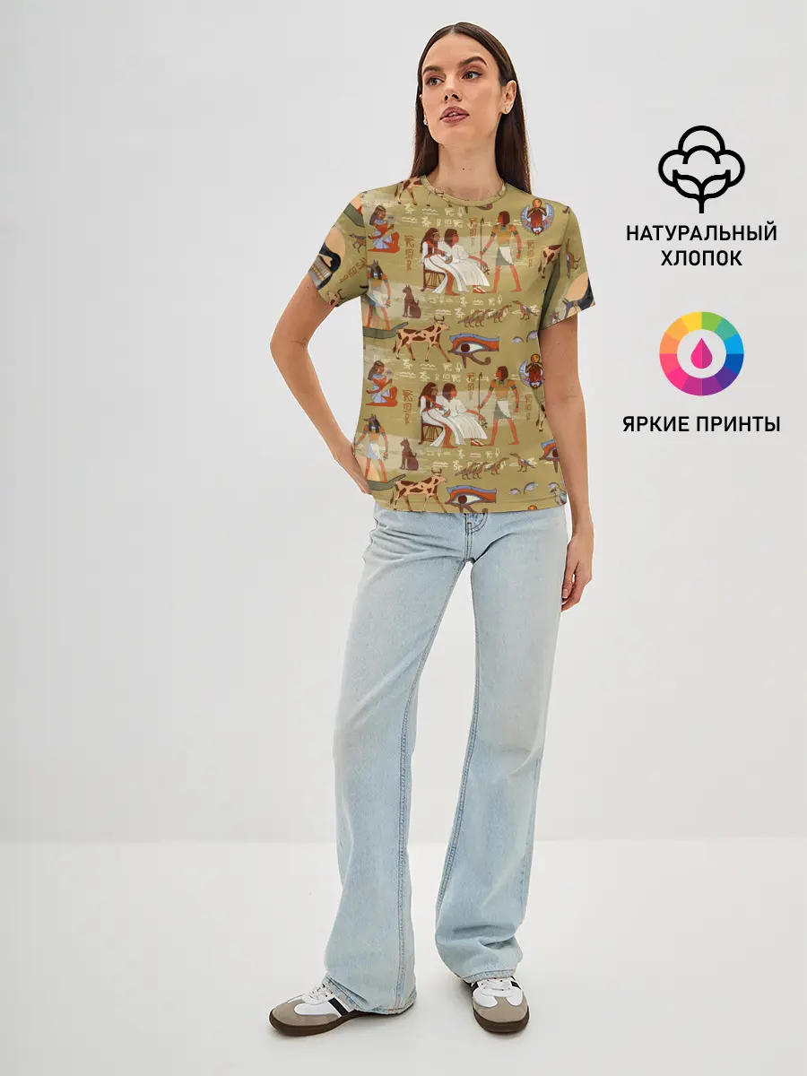 Женская базовая футболка / Египетские Боги