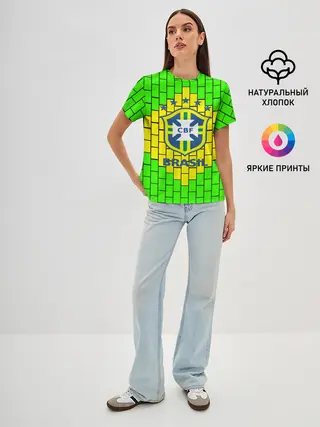Женская базовая футболка / Сборная Бразилии