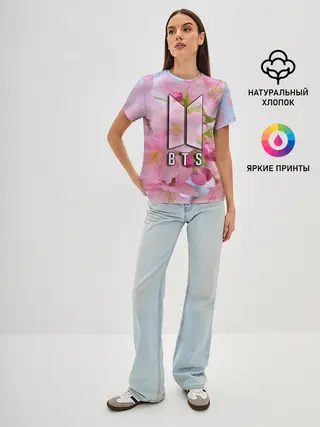 Женская базовая футболка / BTS