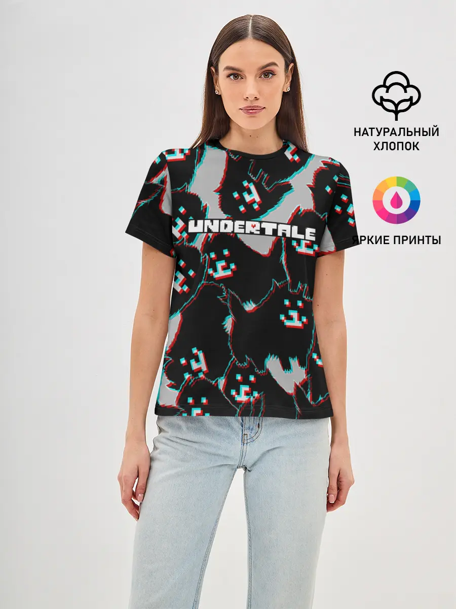 Женская базовая футболка / Undertale