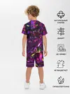 Детская пижама с шортами / Фиолетовый бриллиант