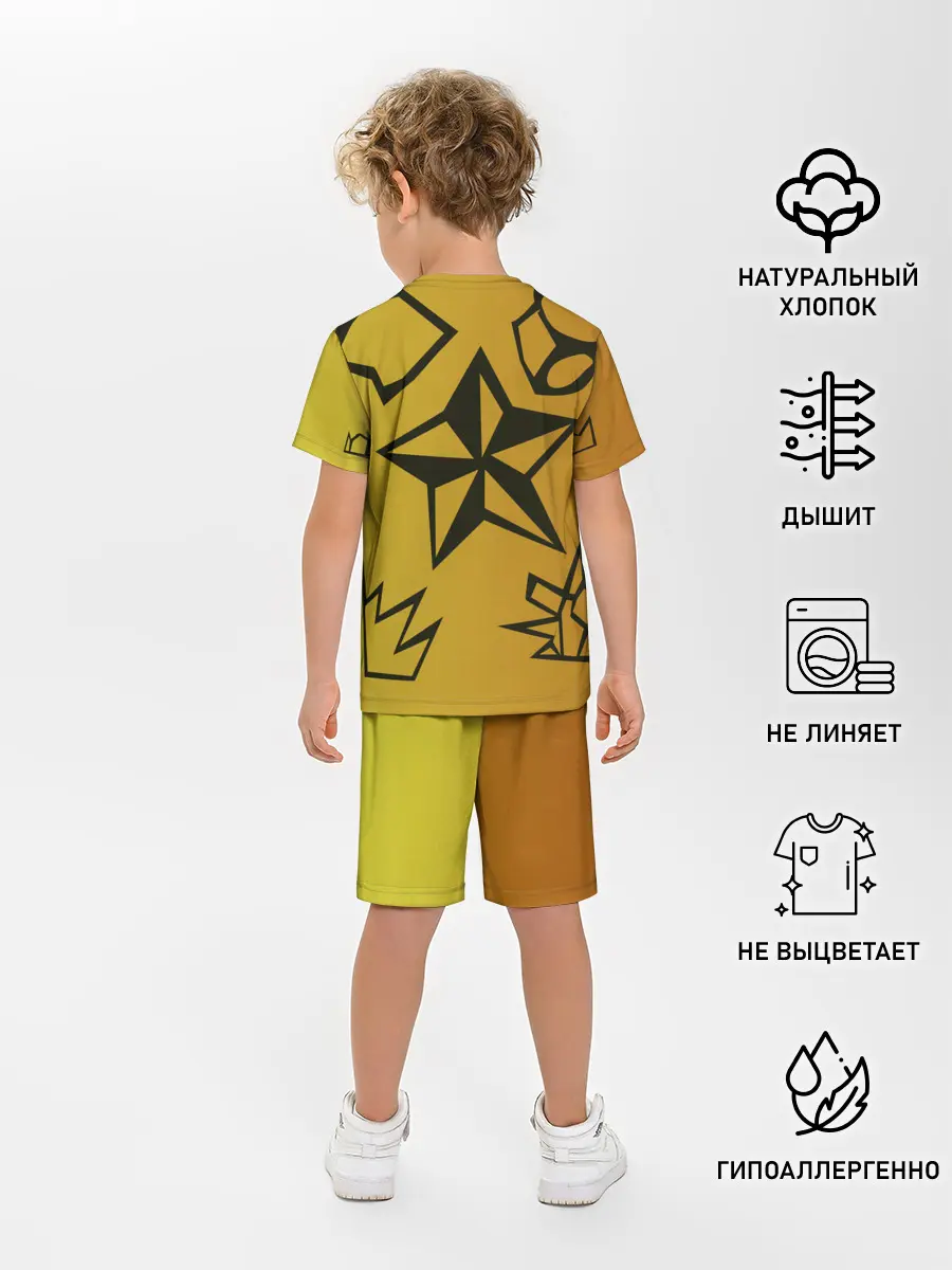 Детская пижама с шортами / звезда