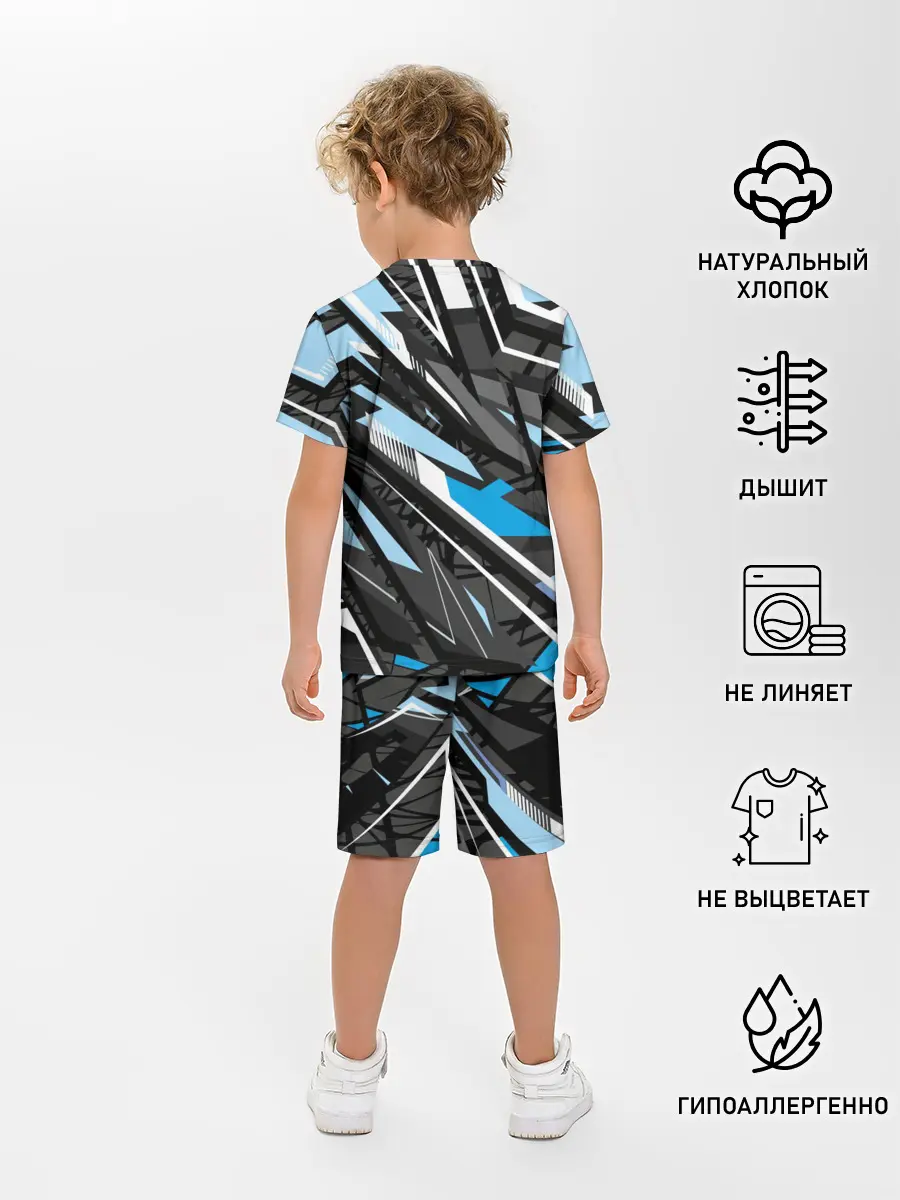 Детская пижама с шортами / Текстура. Линия. Движение