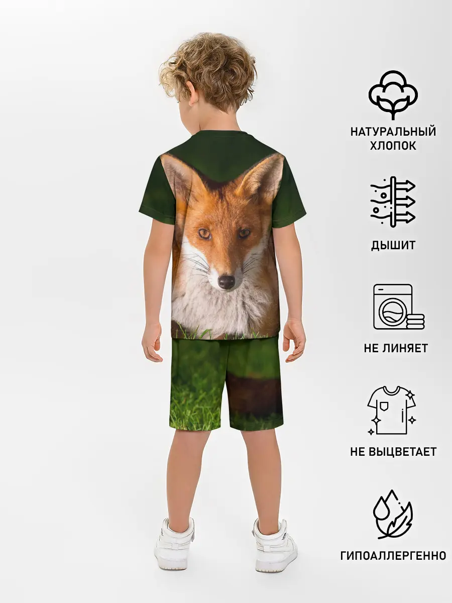Детская пижама с шортами / Лисица