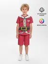 Детская пижама с шортами / Санта