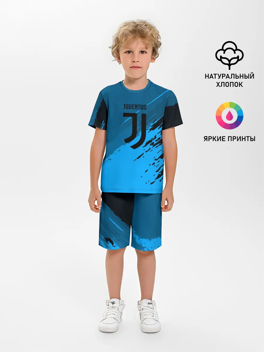 Детская пижама с шортами / FC Juventus abstract style