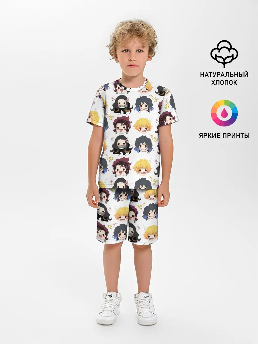 Детская пижама с шортами / Клинок, рассекающий демонов