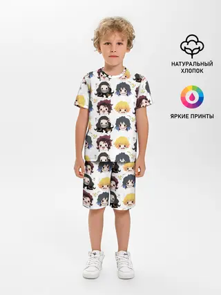 Детская пижама с шортами / Клинок, рассекающий демонов