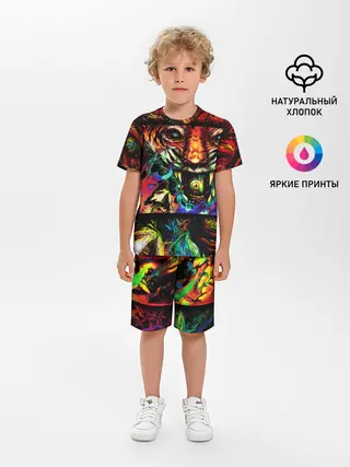 Детская пижама с шортами / HOTLINE MIAMI