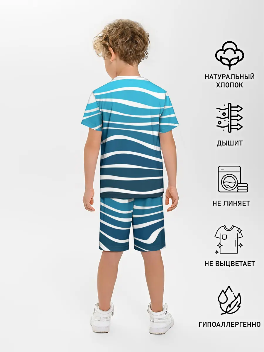 Детская пижама с шортами / Корабль
