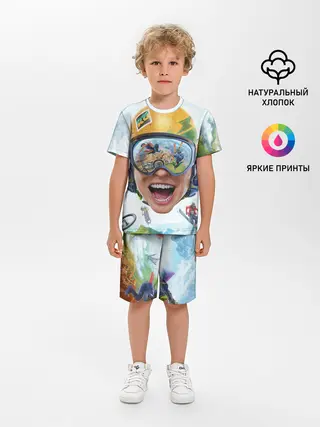 Детская пижама с шортами / Riders Republic