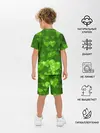 Детская пижама с шортами / Geometry Dash | Green Love