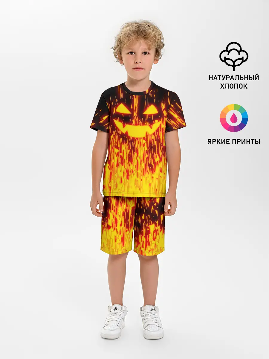 Детская пижама с шортами / FIRE PUMPKIN