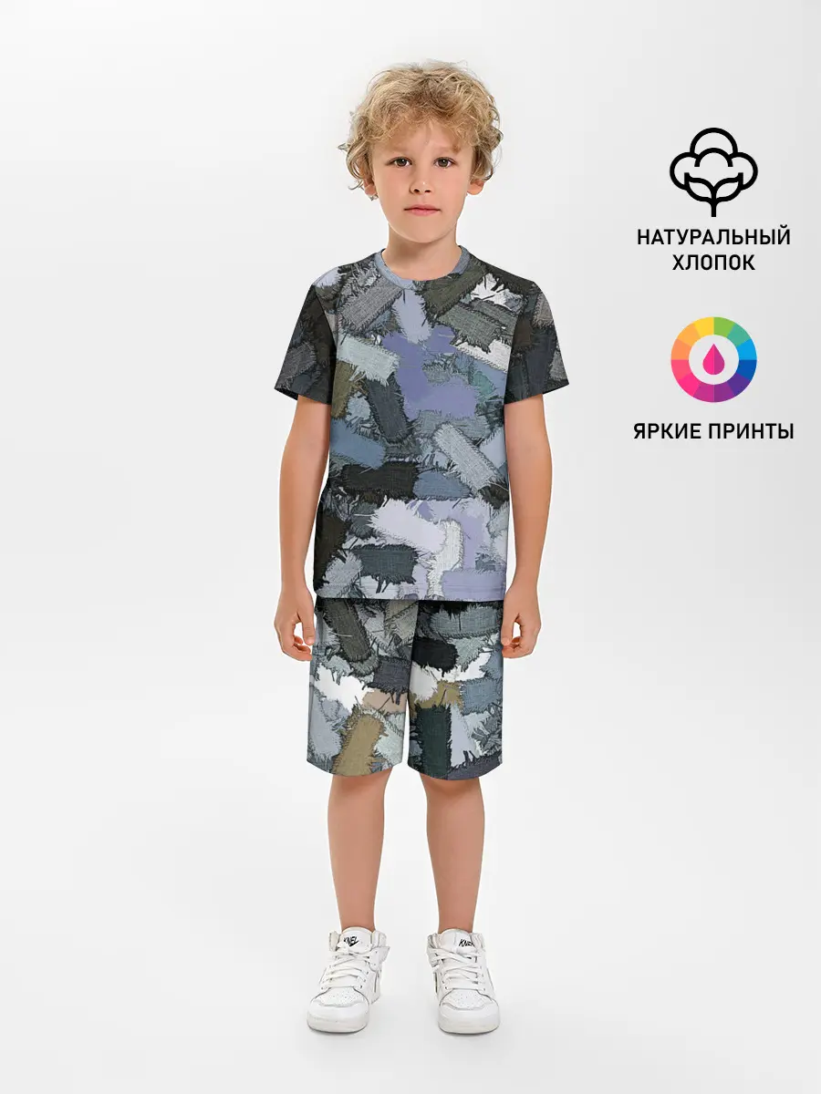 Детская пижама с шортами / Patchwork