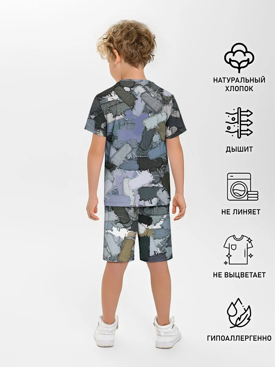 Детская пижама с шортами / Patchwork
