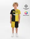 Детская пижама с шортами / Yellow and black smile
