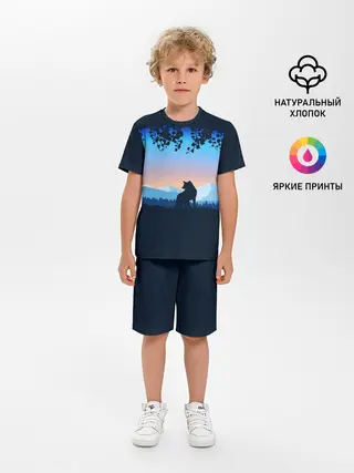 Детская пижама с шортами / WOLF