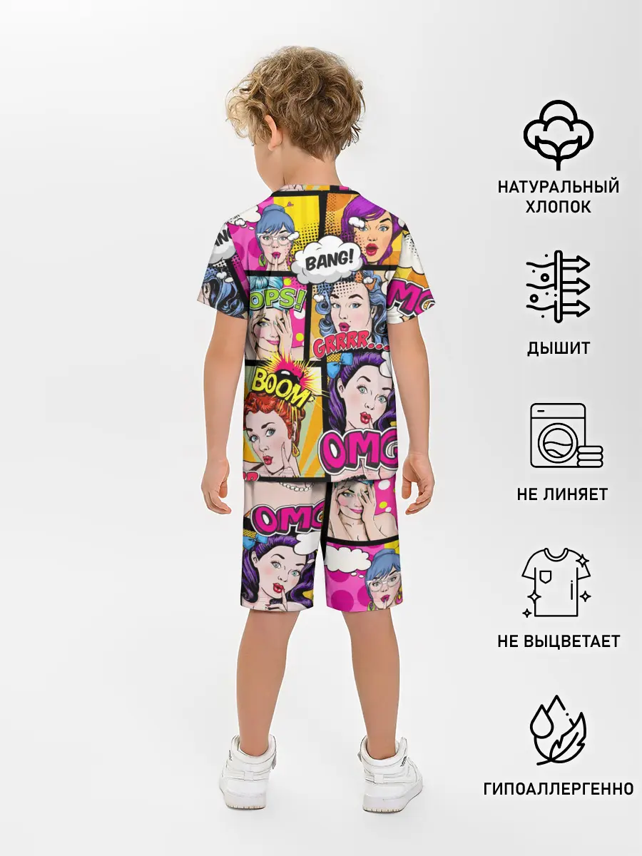 Детская пижама с шортами / POP ART