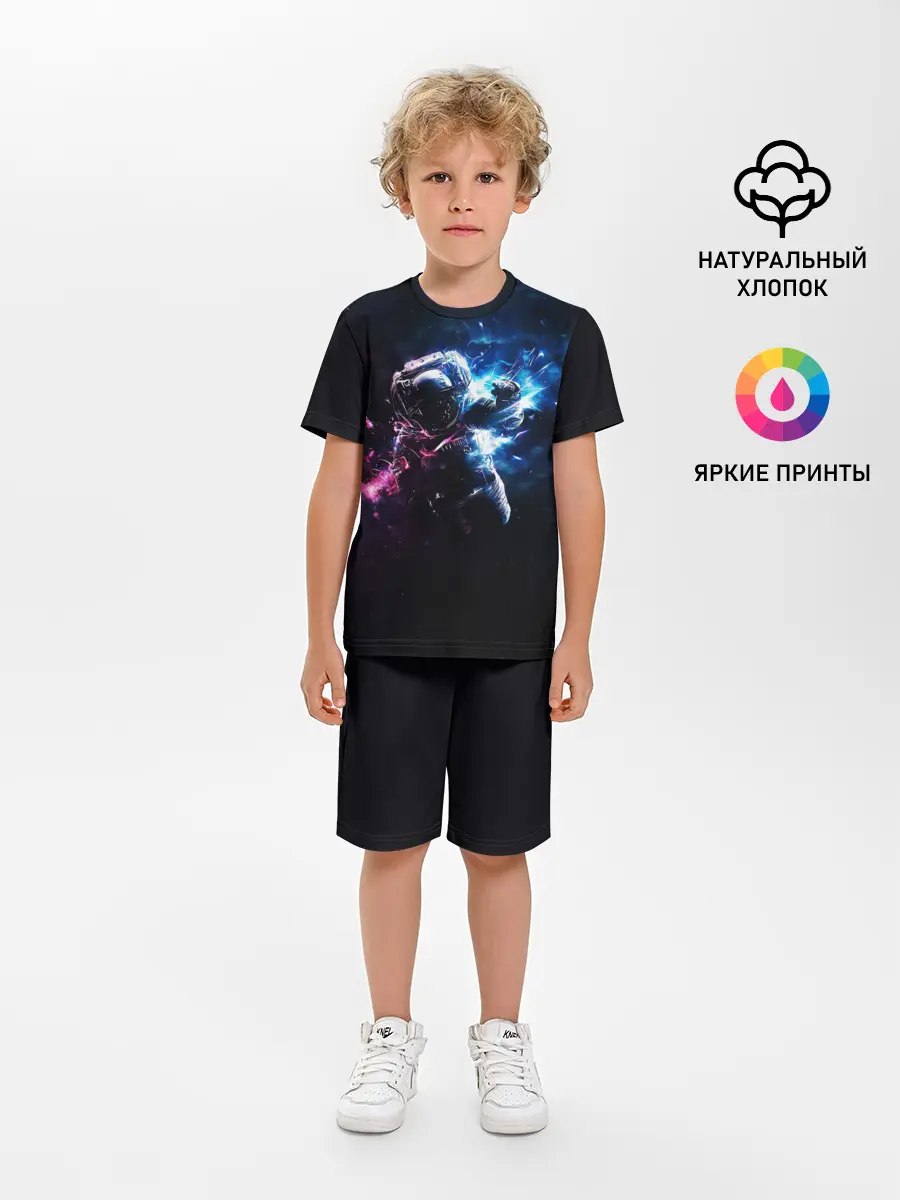 Детская пижама с шортами / В космосе