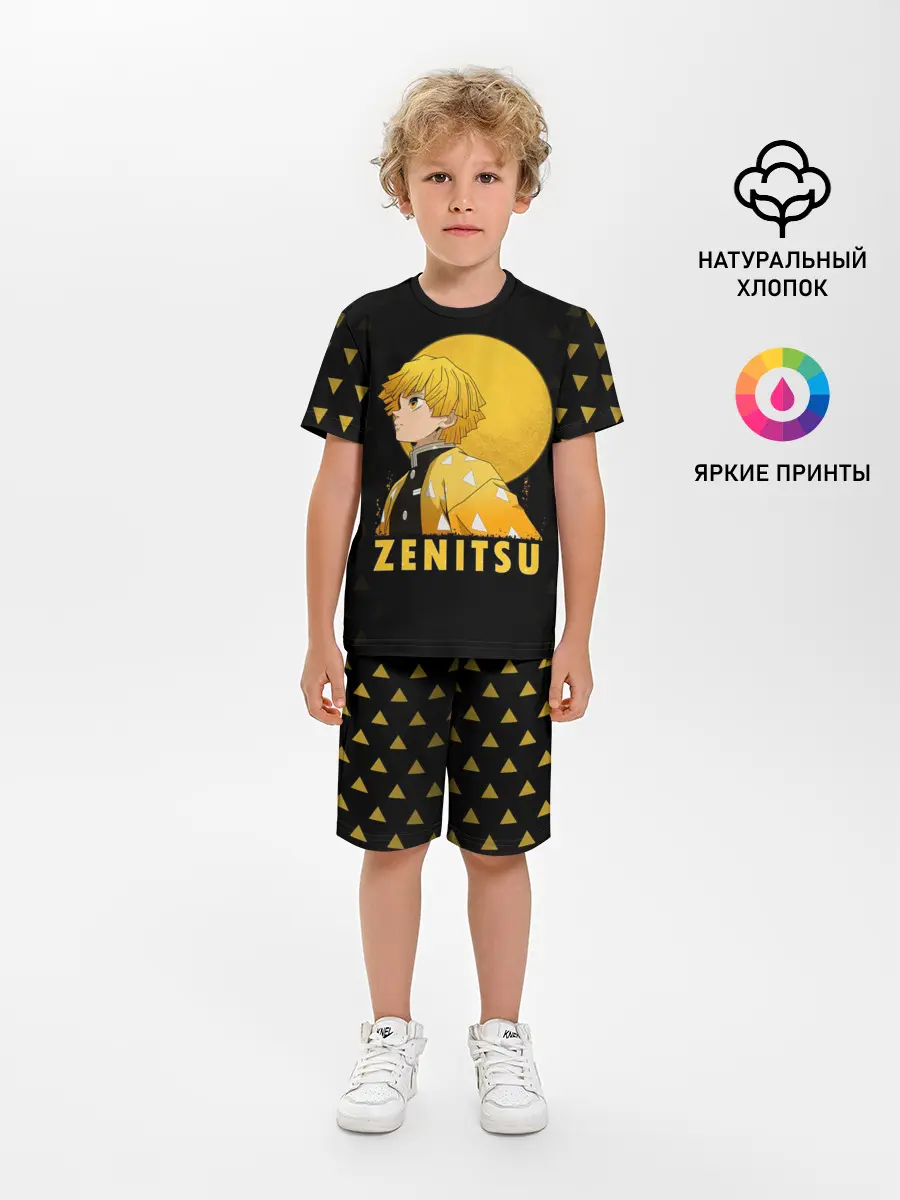 Детская пижама с шортами / ZENITSU Kimetsu no Yaiba