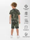 Детская пижама с шортами / Рваный камуфляж ВДВ