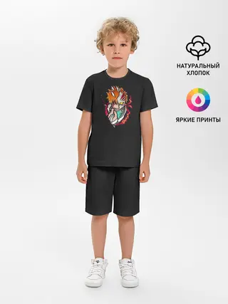 Детская пижама с шортами / Ичиго. Маска от ковида