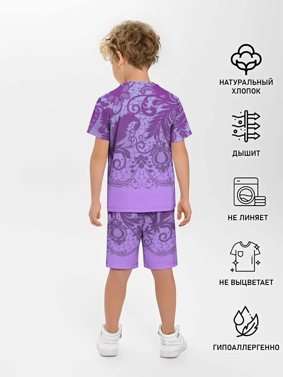 Детская пижама с шортами / Кружево