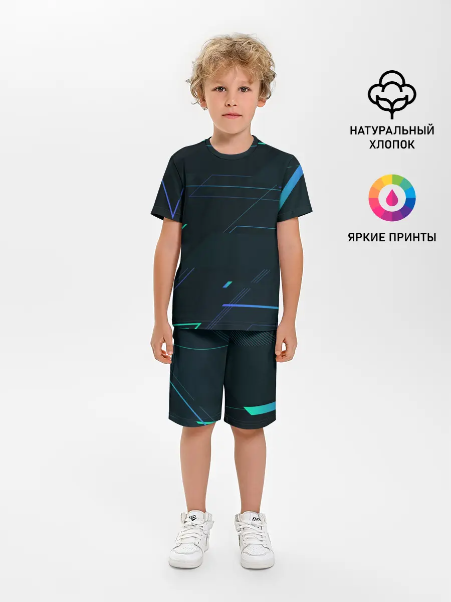 Детская пижама с шортами / Modern Geometry