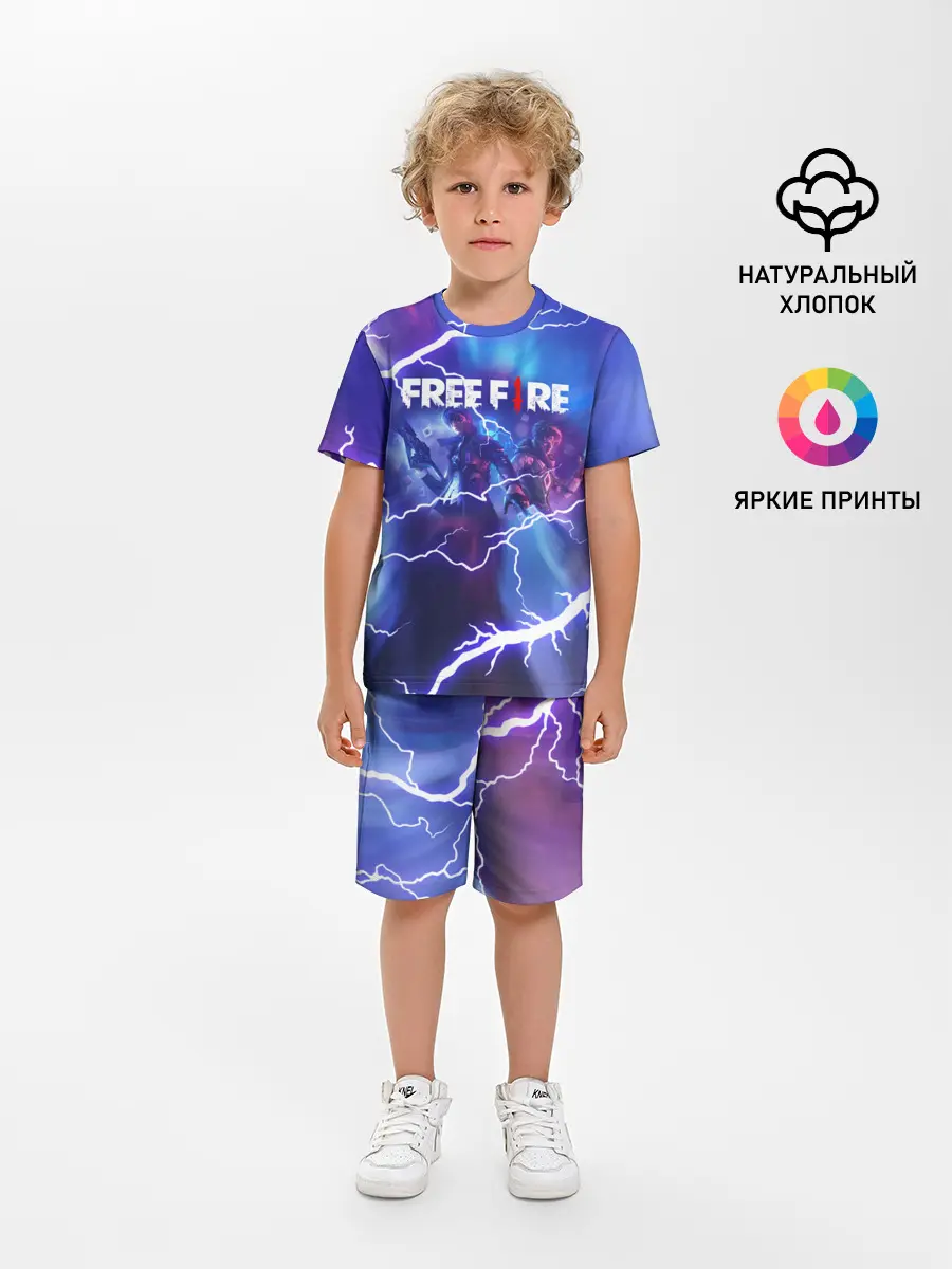 Детская пижама с шортами / FREEFIRE | КОРОЛЕВСКАЯ БИТВА