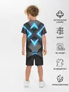 Детская пижама с шортами / НЕОНОВЫЕ СТРЕЛКИ 3D