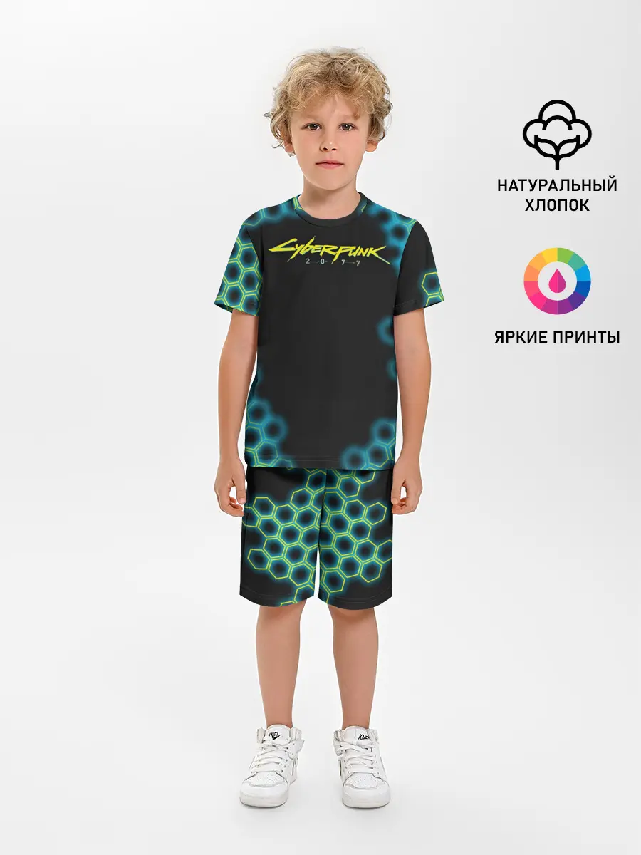 Детская пижама с шортами / CYBERPUNK 2077