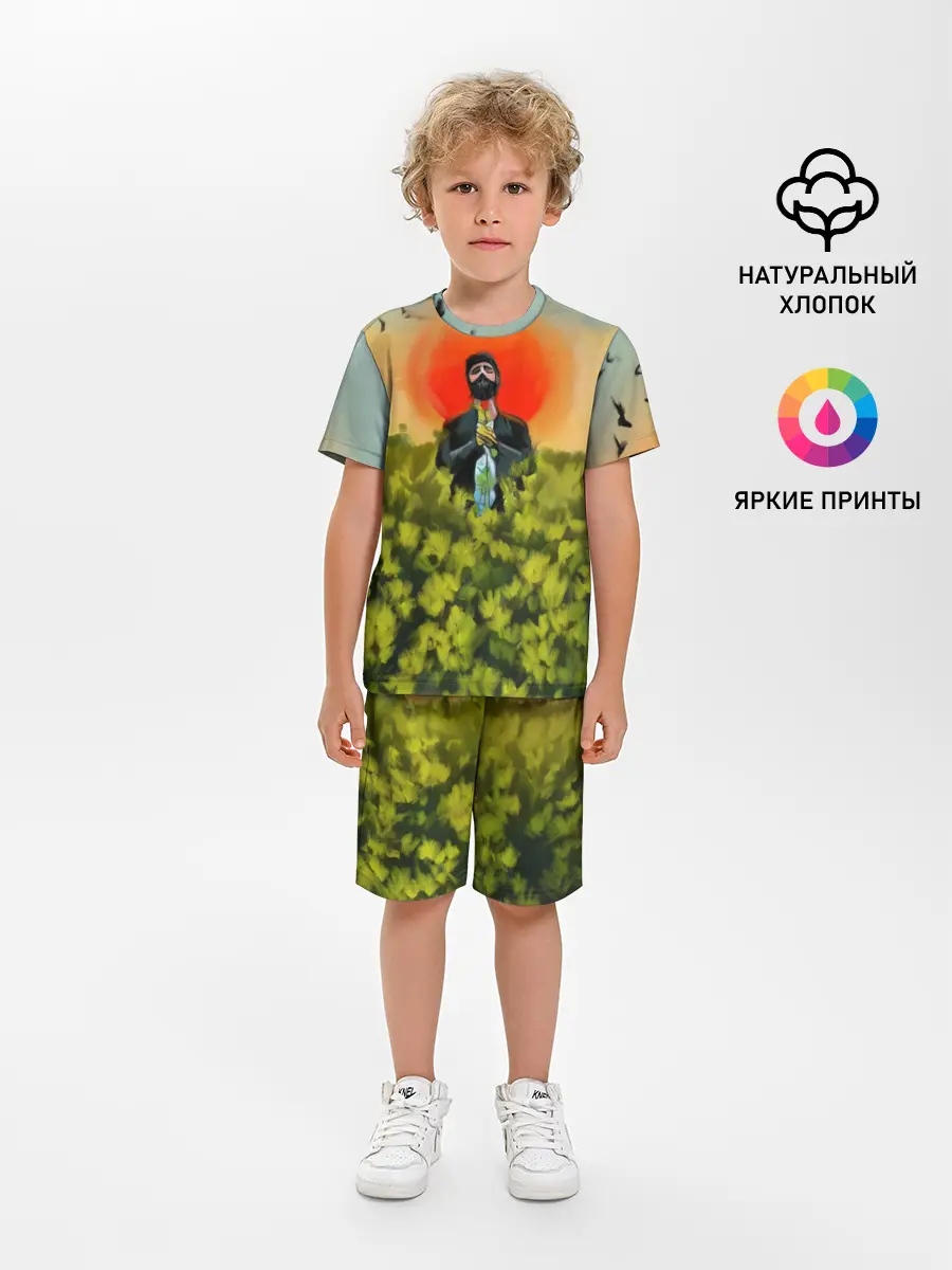 Детская пижама с шортами / Один в поле