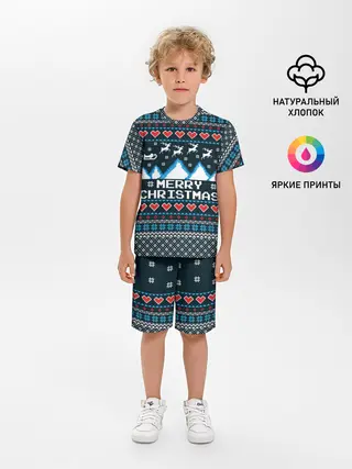 Детская пижама с шортами / Свитер Merry Christmas