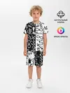 Детская пижама с шортами / ТОКИЙСКИЕ МСТИТЕЛИ ЛОГОБОМБИНГ ЧБ