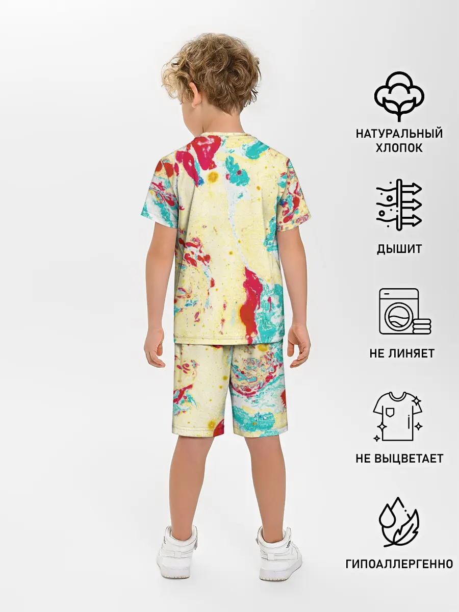 Детская пижама с шортами / Текстура