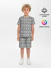 Детская пижама с шортами / Геометрический узор