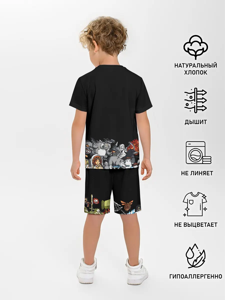 Детская пижама с шортами / 8bit Dark Souls