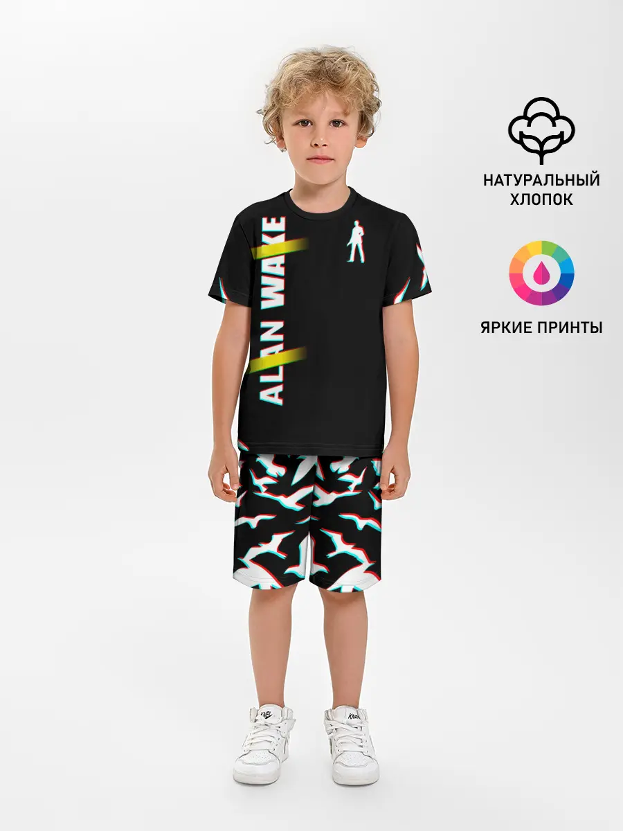 Детская пижама с шортами / Alan Wake Glitch
