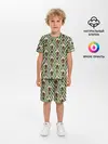 Детская пижама с шортами / ICE SCREAM зеленый паттерн
