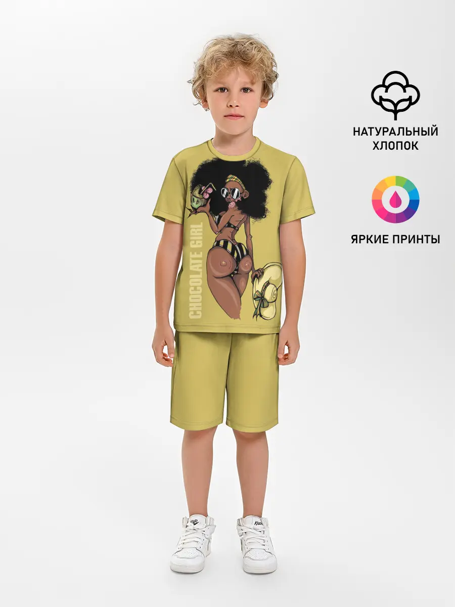 Детская пижама с шортами / Chocolate girl