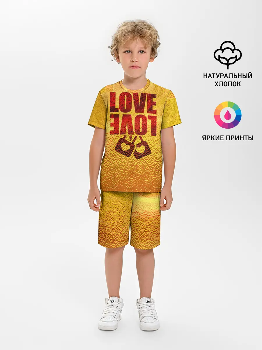 Детская пижама с шортами / LOVE